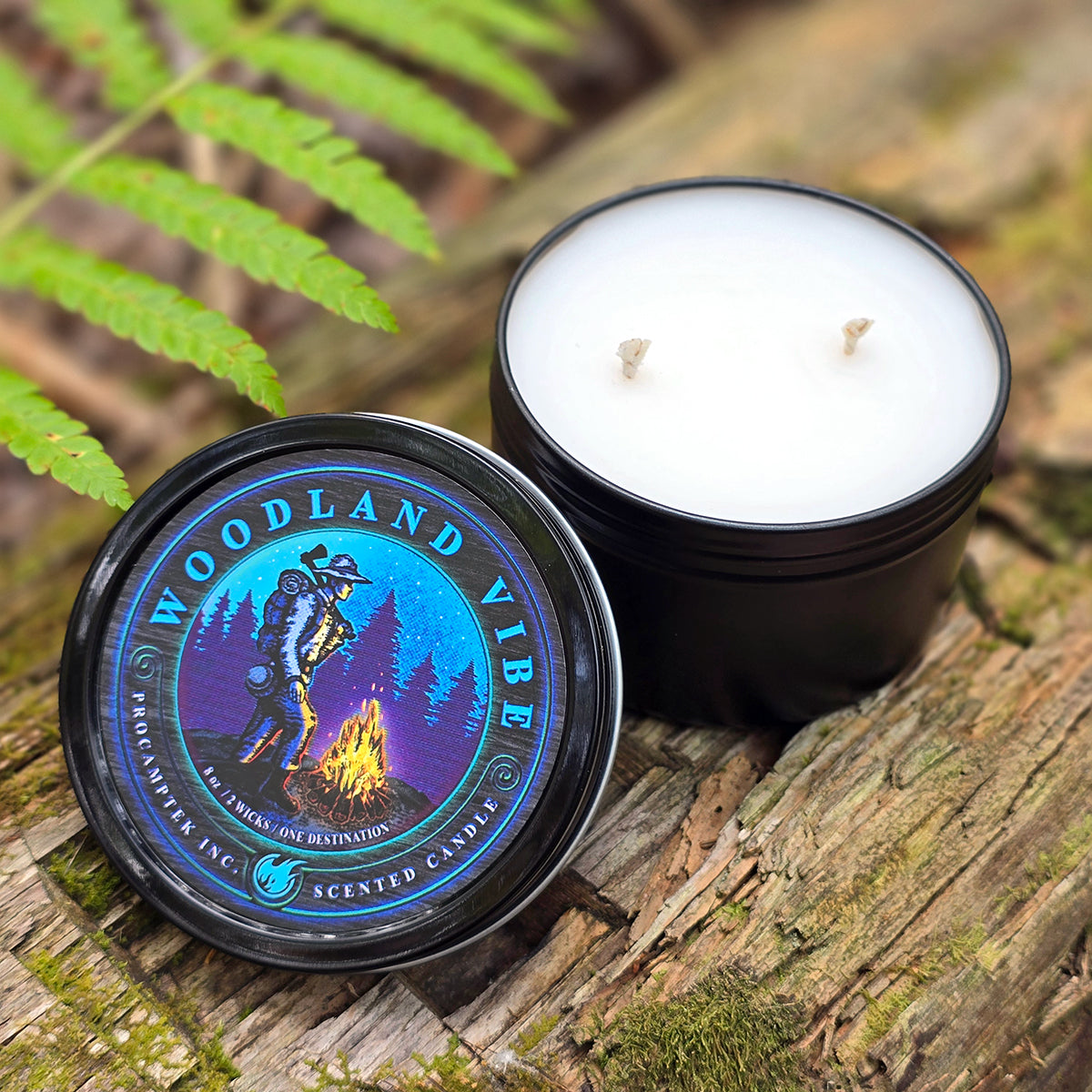 WOODLAND VIBE - SCENTED CANDLE 8oz – PROCAMPTEK INC.