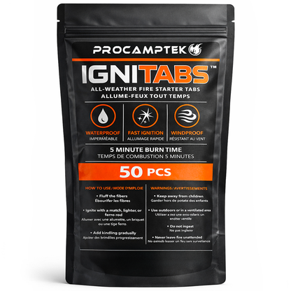 IGNITABS™ 50 PCS Fire. Anywhere.