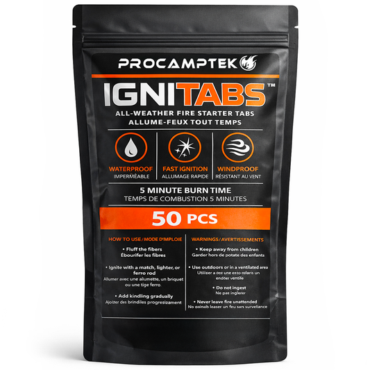 IGNITABS™ 50 PCS Fire. Anywhere.